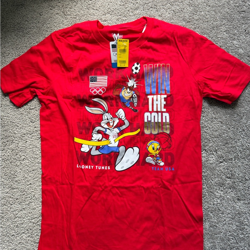 Looney Tunes Red Team USA Tee